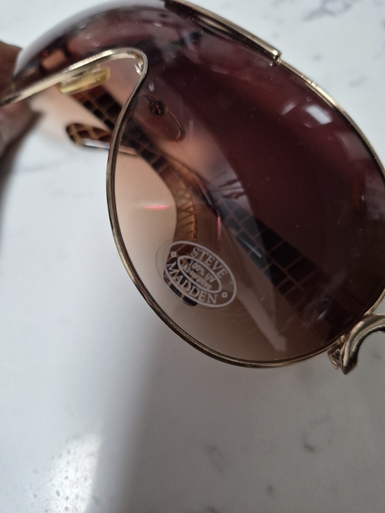 Steve Madden Accessories - Steve Madden Aviator Sunglasses - Rose Brown Lenses